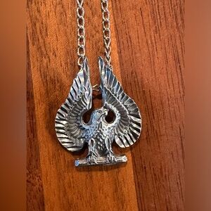 Vintage 925 Silver Eagle Necklace